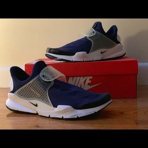 Navy Blue/ White Nike Sock Dart Size 11